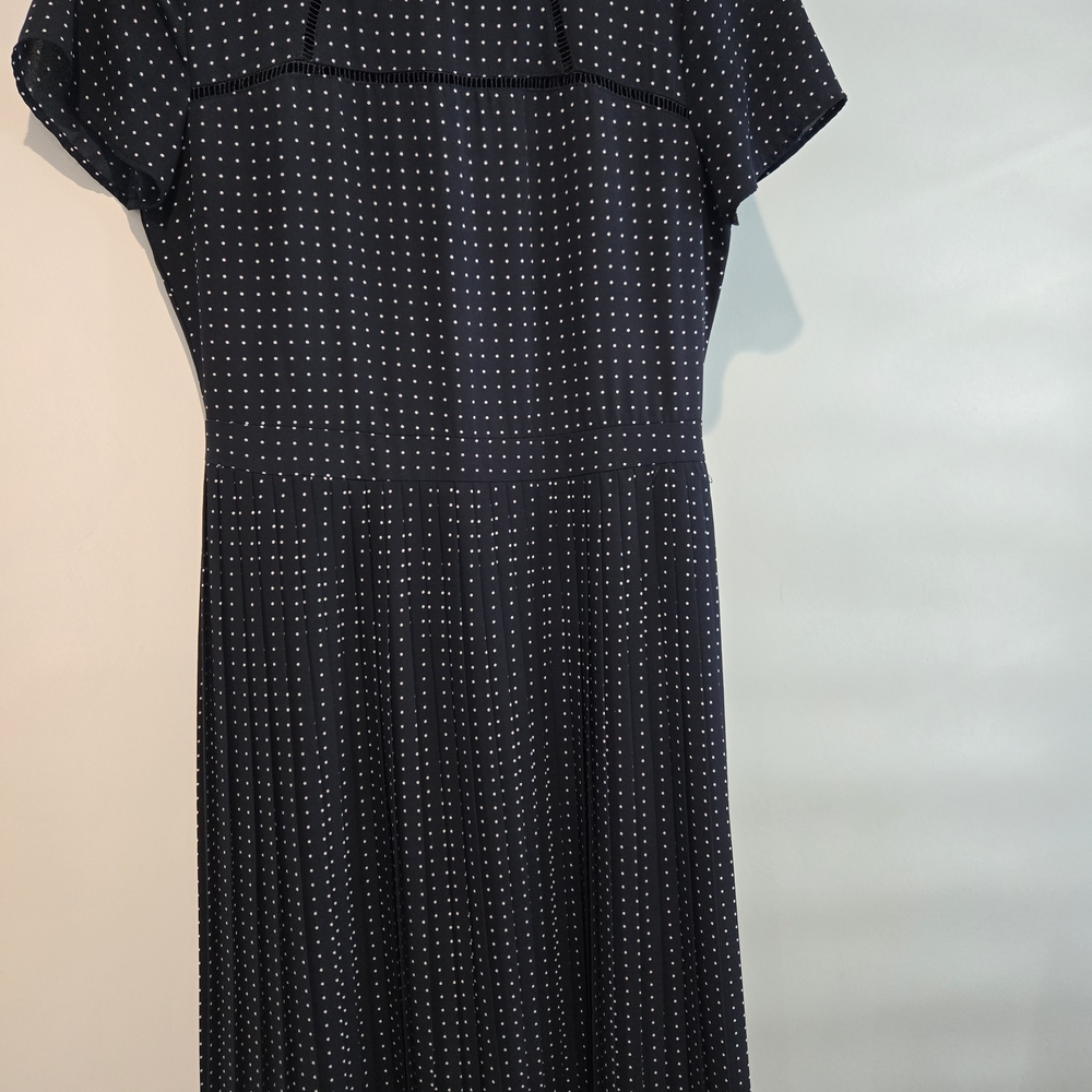 Elegant Black Polka Dot Dress